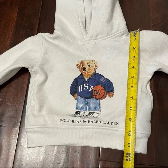 Polo Ralph Lauren Polo Bear White Hoodie 2T - Picture 5 of 9